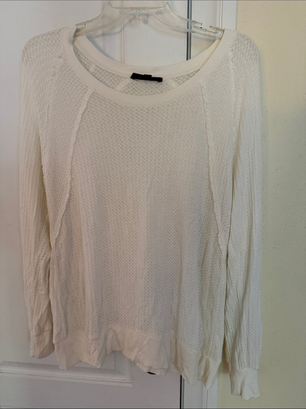 Jane + Delancy Women's Lightweight Knit Long-Sleeve Top - Cream